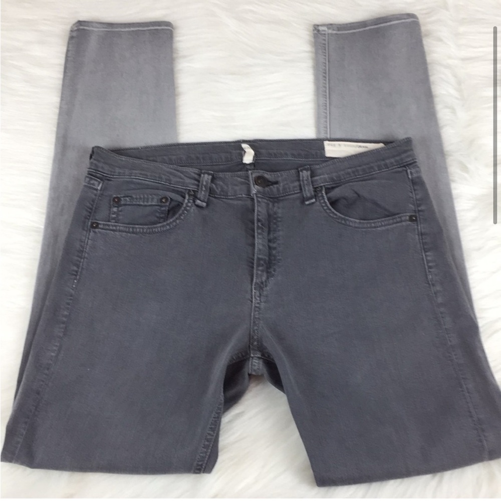 Rag & Bone - The Dre ombré gray jeans